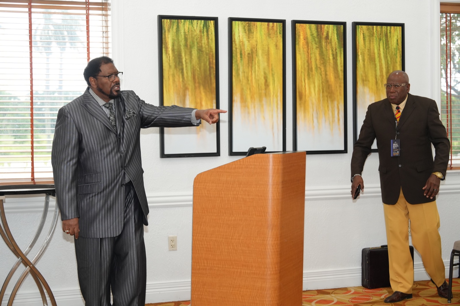 Two ministers address the Gideon’s Band gathering