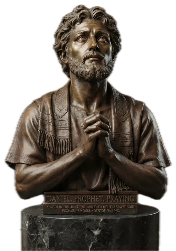 Bronze bust of Daniel