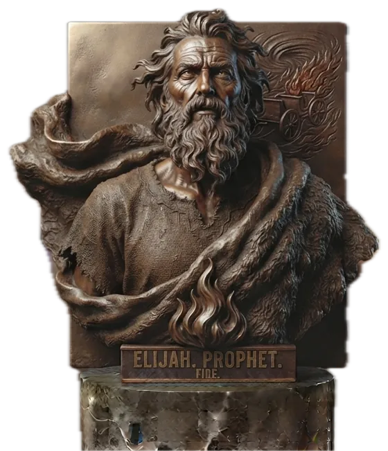 Bronze bust of Elijah