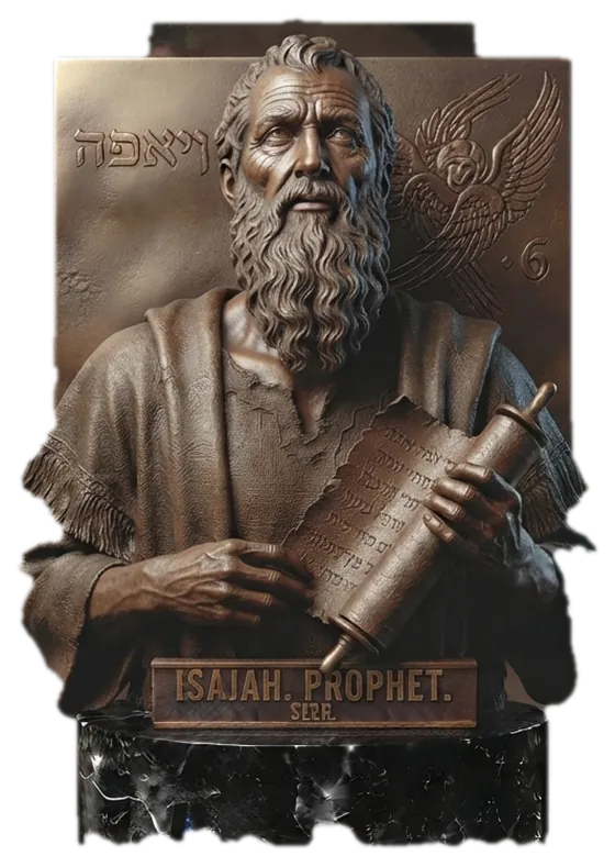 Bronze bust of Isaiah