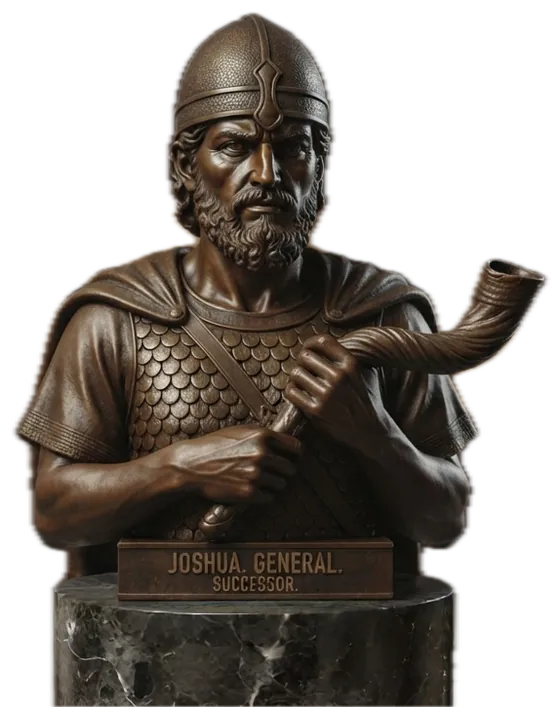 Bronze bust of Joshua